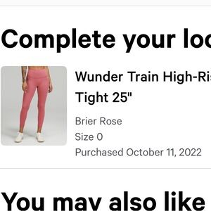 Lululemon size 0 barely worn